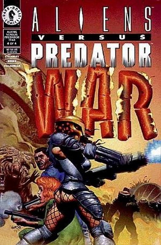 Cover of Aliens vs Predator: War (1995 Ltd) #4. One of 250,000 Vintage American Comics on sale from Krypton!