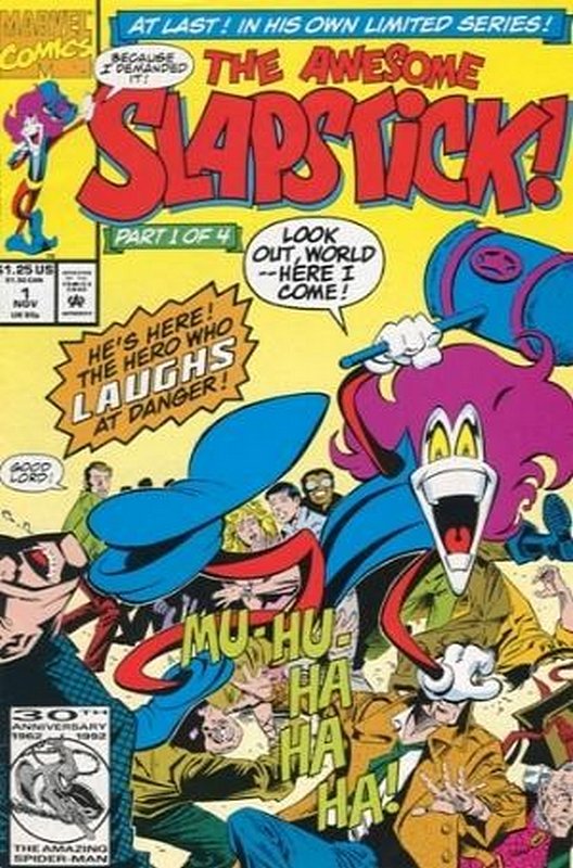 Cover of Slapstick (1992 Ltd) The Awesome #1. One of 250,000 Vintage American Comics on sale from Krypton!
