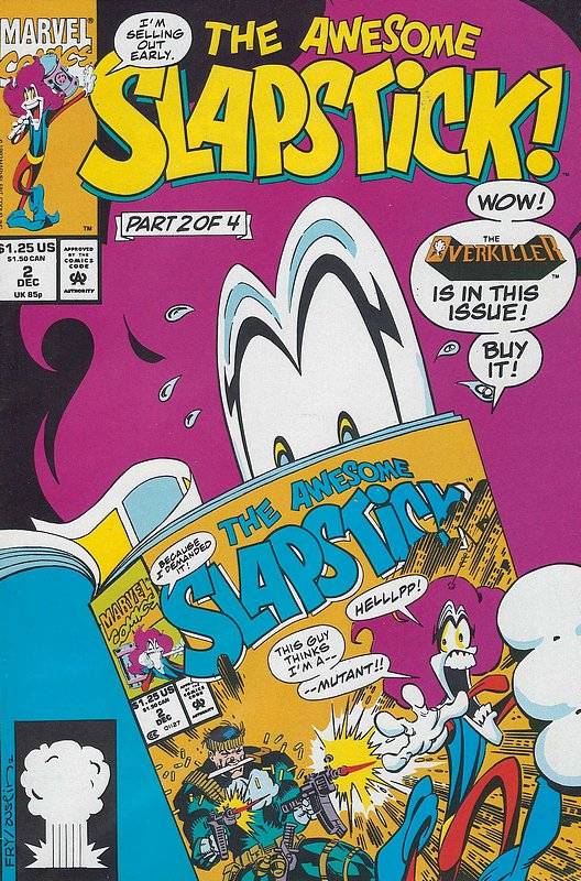 Cover of Slapstick (1992 Ltd) The Awesome #2. One of 250,000 Vintage American Comics on sale from Krypton!