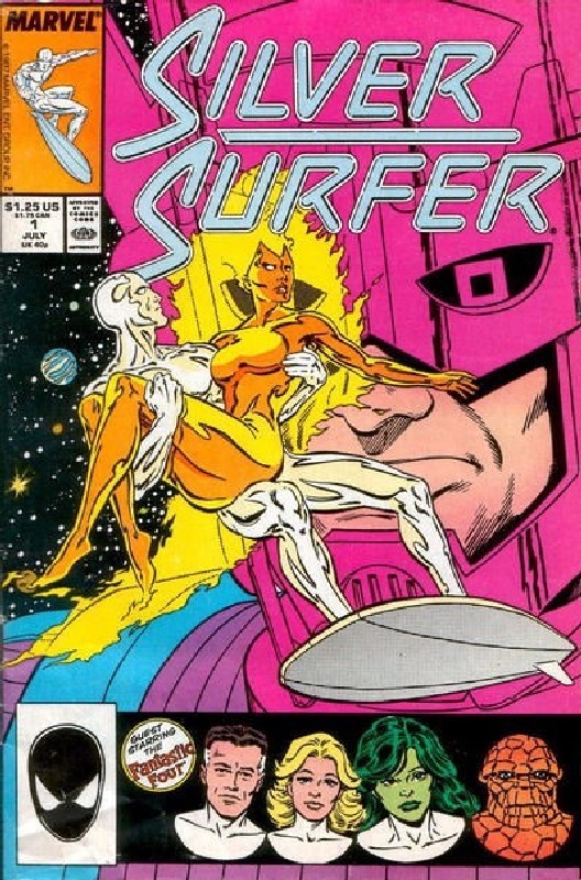 Cover of Silver Surfer (Vol 2) #1. One of 250,000 Vintage American Comics on sale from Krypton!