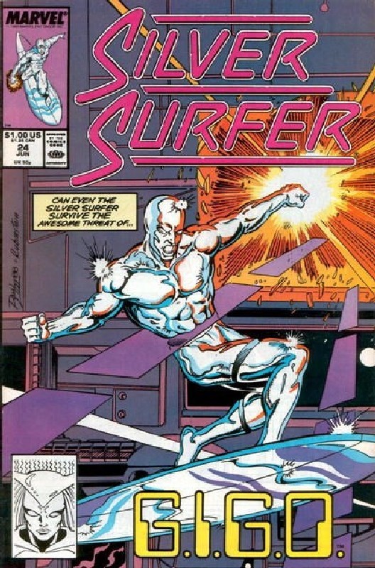 Cover of Silver Surfer (Vol 2) #24. One of 250,000 Vintage American Comics on sale from Krypton!