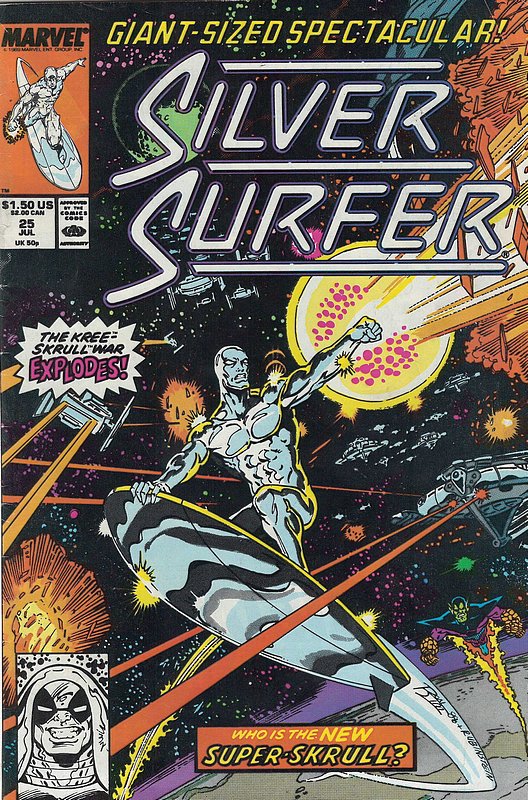 Cover of Silver Surfer (Vol 2) #25. One of 250,000 Vintage American Comics on sale from Krypton!