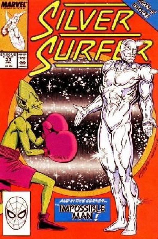 Cover of Silver Surfer (Vol 2) #33. One of 250,000 Vintage American Comics on sale from Krypton!
