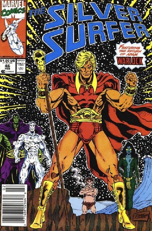 Cover of Silver Surfer (Vol 2) #46. One of 250,000 Vintage American Comics on sale from Krypton!