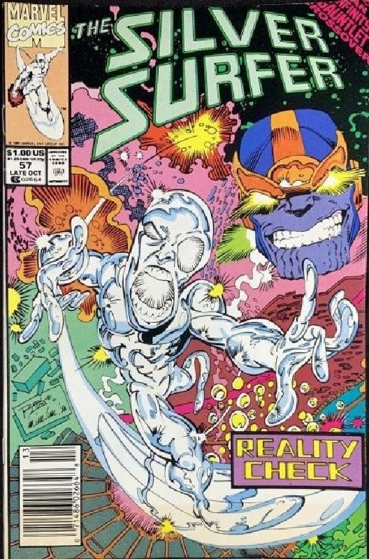 Cover of Silver Surfer (Vol 2) #57. One of 250,000 Vintage American Comics on sale from Krypton!