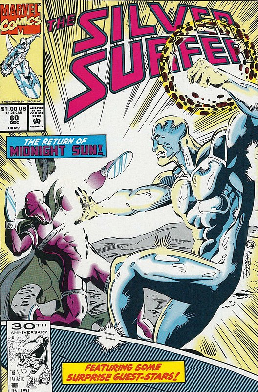 Cover of Silver Surfer (Vol 2) #60. One of 250,000 Vintage American Comics on sale from Krypton!