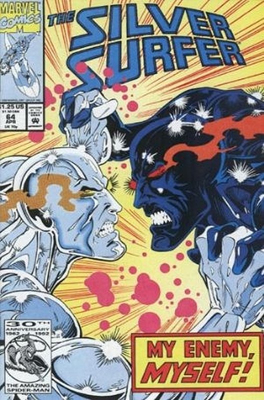 Cover of Silver Surfer (Vol 2) #64. One of 250,000 Vintage American Comics on sale from Krypton!