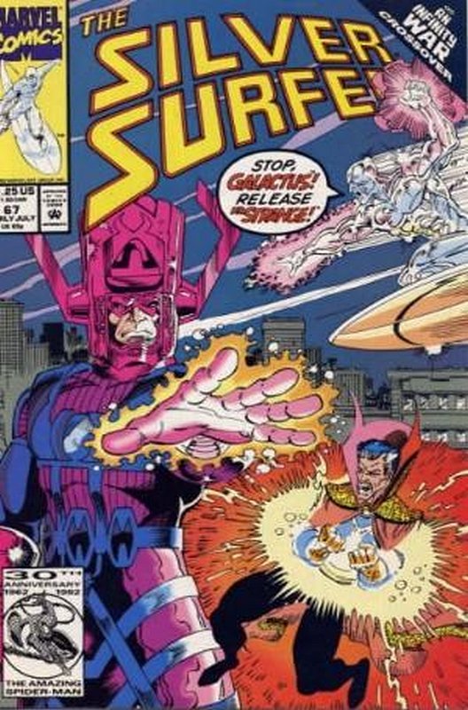 Cover of Silver Surfer (Vol 2) #67. One of 250,000 Vintage American Comics on sale from Krypton!