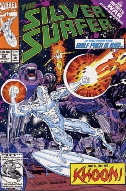 Cover of Silver Surfer (Vol 2) #68. One of 250,000 Vintage American Comics on sale from Krypton!