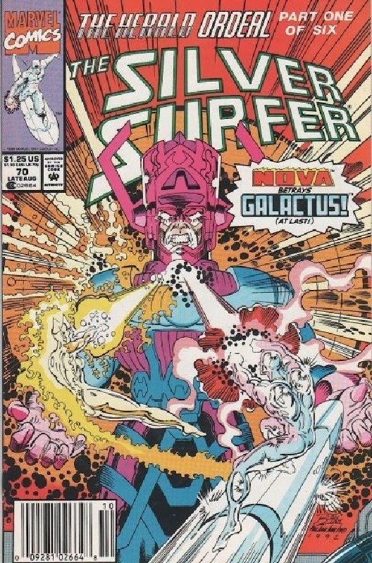 Cover of Silver Surfer (Vol 2) #70. One of 250,000 Vintage American Comics on sale from Krypton!