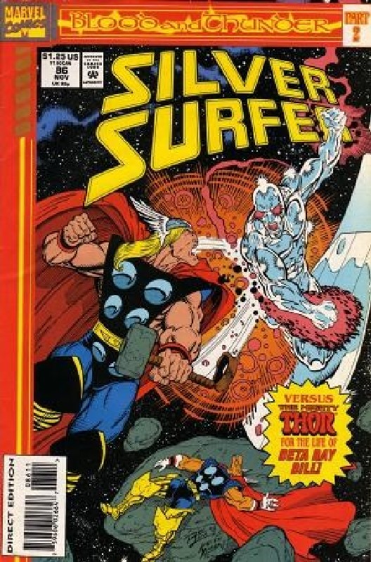 Cover of Silver Surfer (Vol 2) #86. One of 250,000 Vintage American Comics on sale from Krypton!