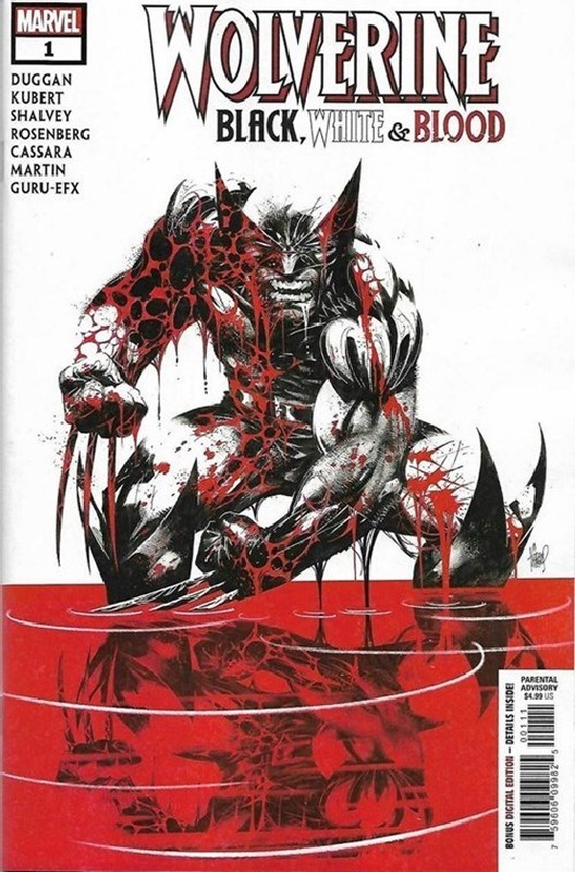 Cover of Wolverine: Black White & Blood (2020 Ltd) #1. One of 250,000 Vintage American Comics on sale from Krypton!
