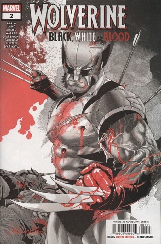 Cover of Wolverine: Black White & Blood (2020 Ltd) #2. One of 250,000 Vintage American Comics on sale from Krypton!