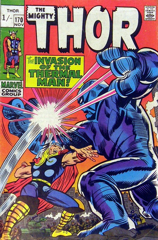 Cover of Thor (Vol 1) #170. One of 250,000 Vintage American Comics on sale from Krypton!