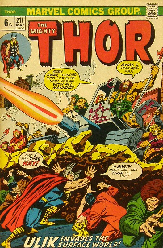 Cover of Thor (Vol 1) #211. One of 250,000 Vintage American Comics on sale from Krypton!