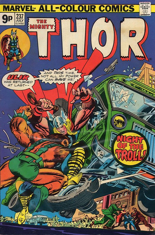 Cover of Thor (Vol 1) #237. One of 250,000 Vintage American Comics on sale from Krypton!
