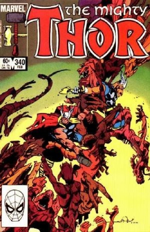 Cover of Thor (Vol 1) #340. One of 250,000 Vintage American Comics on sale from Krypton!