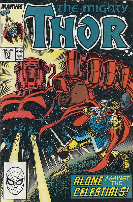 Cover of Thor (Vol 1) #388. One of 250,000 Vintage American Comics on sale from Krypton!