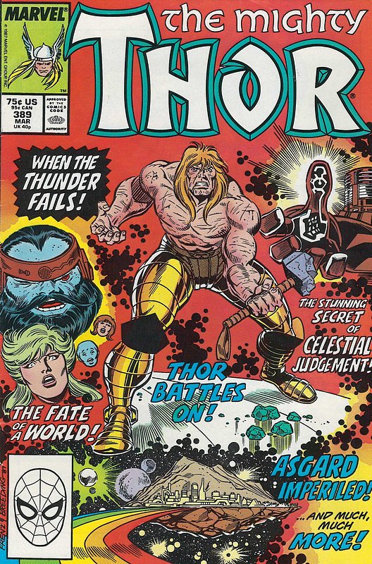 Cover of Thor (Vol 1) #389. One of 250,000 Vintage American Comics on sale from Krypton!