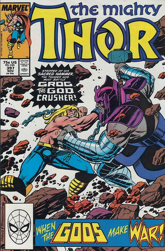 Cover of Thor (Vol 1) #397. One of 250,000 Vintage American Comics on sale from Krypton!