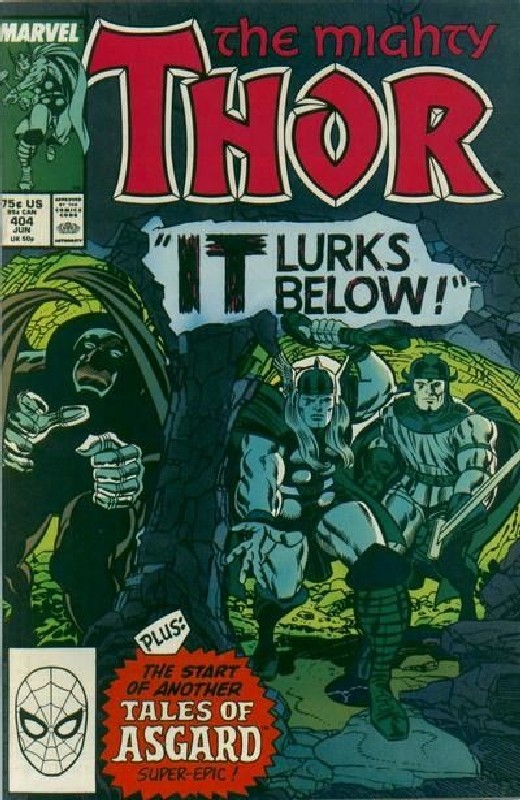Cover of Thor (Vol 1) #404. One of 250,000 Vintage American Comics on sale from Krypton!