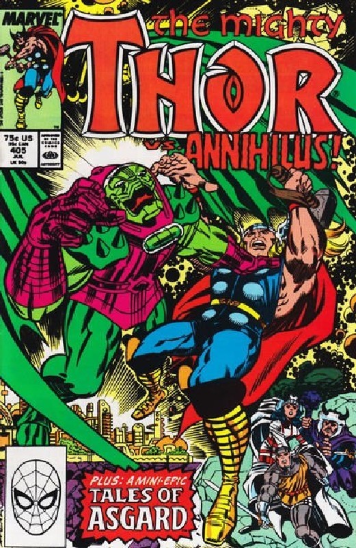 Cover of Thor (Vol 1) #405. One of 250,000 Vintage American Comics on sale from Krypton!