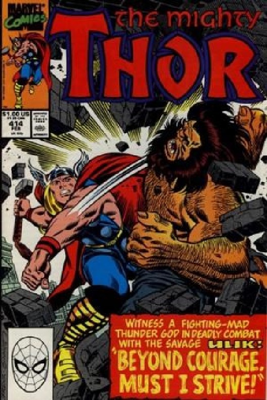 Cover of Thor (Vol 1) #414. One of 250,000 Vintage American Comics on sale from Krypton!