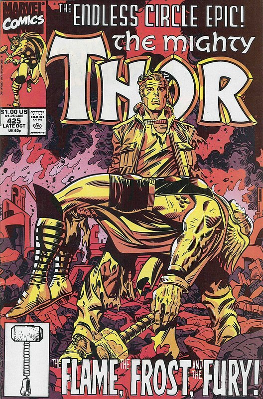 Cover of Thor (Vol 1) #425. One of 250,000 Vintage American Comics on sale from Krypton!