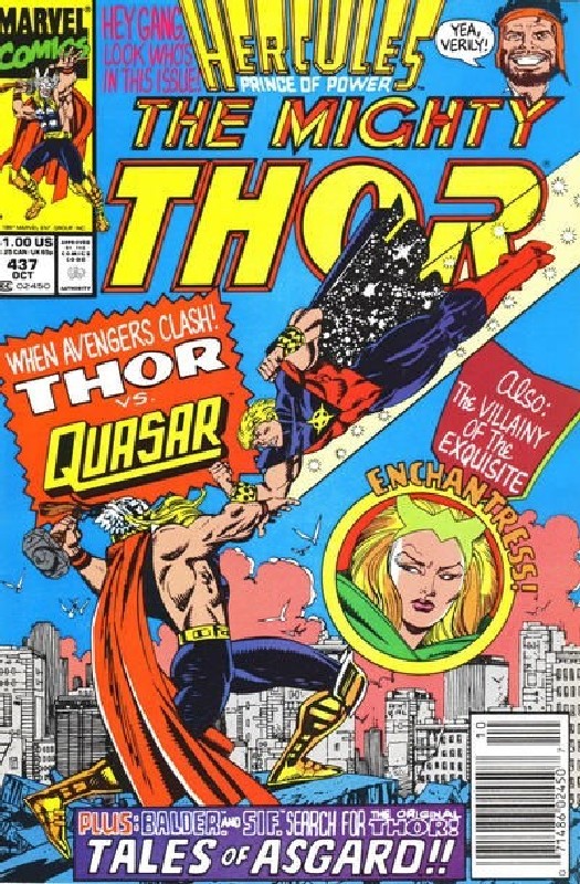 Cover of Thor (Vol 1) #437. One of 250,000 Vintage American Comics on sale from Krypton!