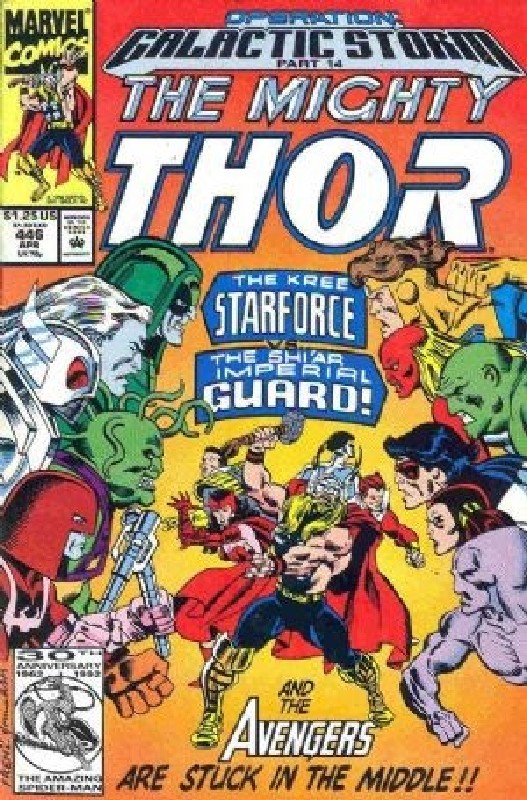 Cover of Thor (Vol 1) #446. One of 250,000 Vintage American Comics on sale from Krypton!