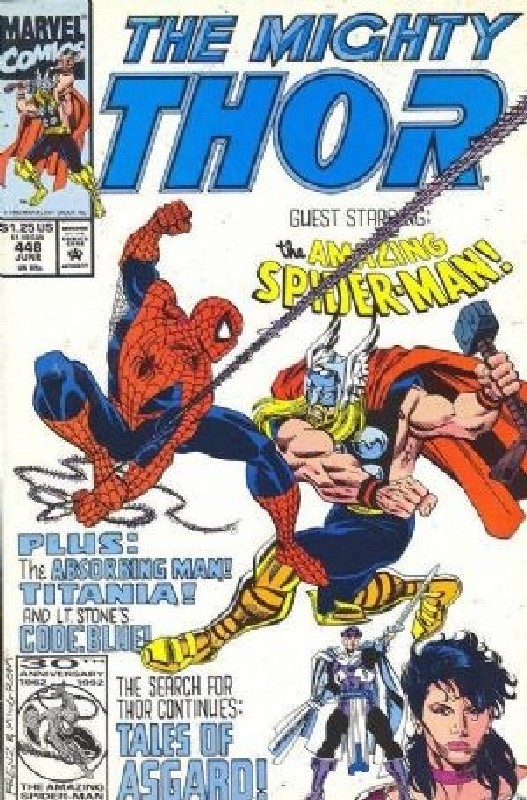 Cover of Thor (Vol 1) #448. One of 250,000 Vintage American Comics on sale from Krypton!