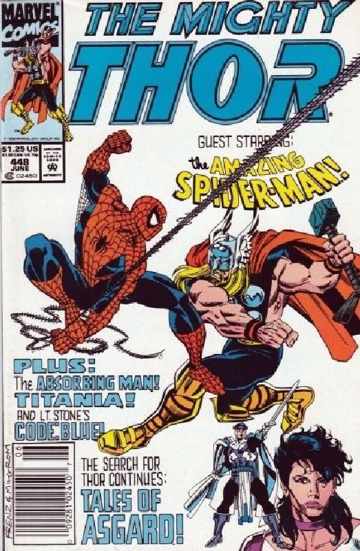 Cover of Thor (Vol 1) #448. One of 250,000 Vintage American Comics on sale from Krypton!