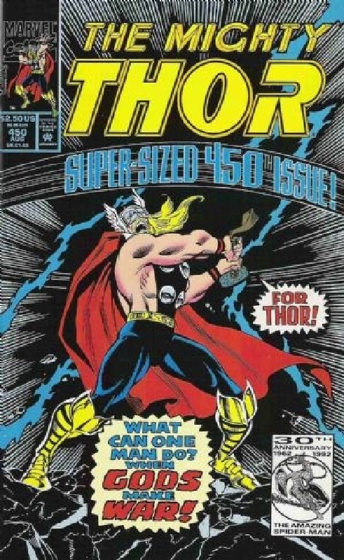 Cover of Thor (Vol 1) #450. One of 250,000 Vintage American Comics on sale from Krypton!
