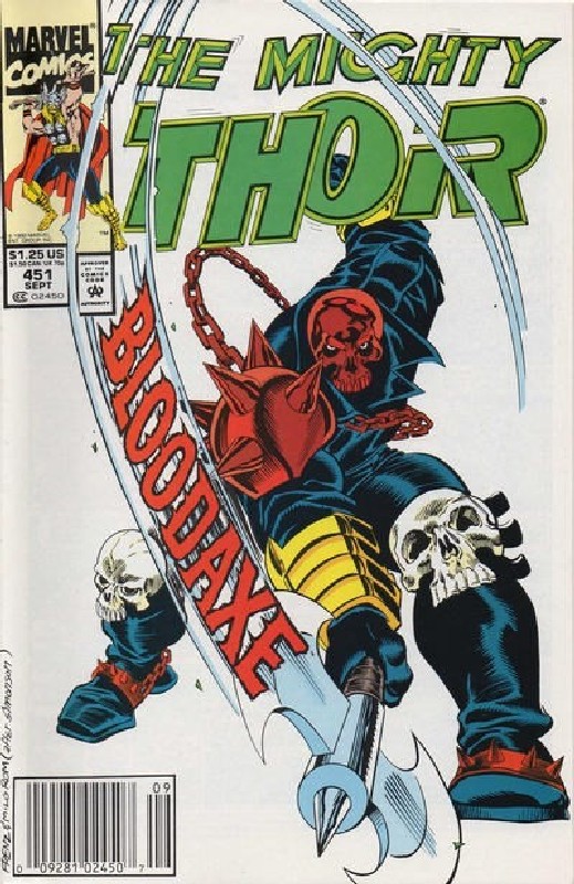 Cover of Thor (Vol 1) #451. One of 250,000 Vintage American Comics on sale from Krypton!
