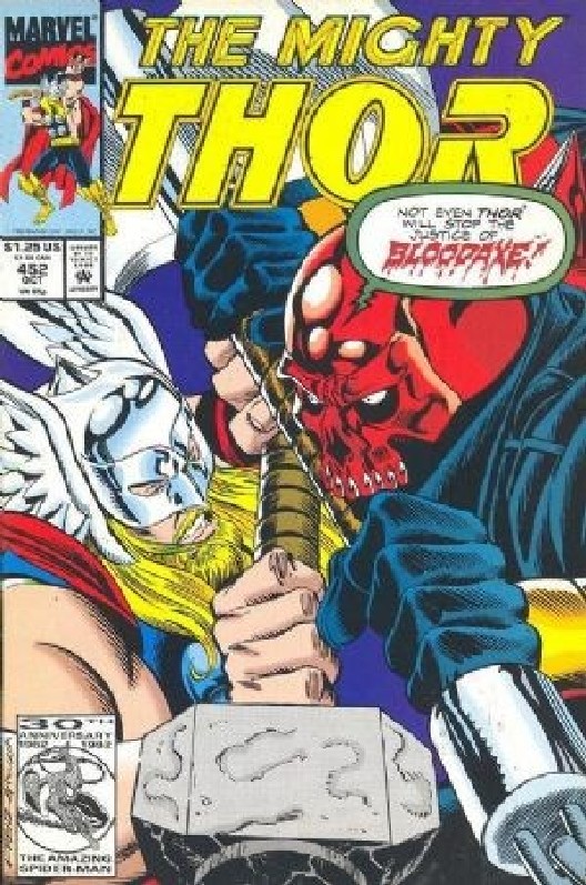 Cover of Thor (Vol 1) #452. One of 250,000 Vintage American Comics on sale from Krypton!