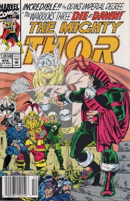 Cover of Thor (Vol 1) #454. One of 250,000 Vintage American Comics on sale from Krypton!