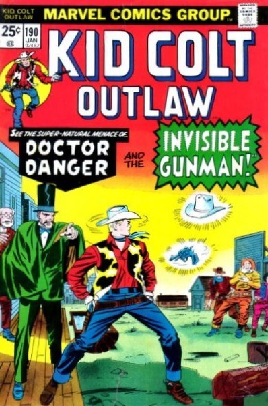 Cover of Kid Colt Outlaw #190. One of 250,000 Vintage American Comics on sale from Krypton!