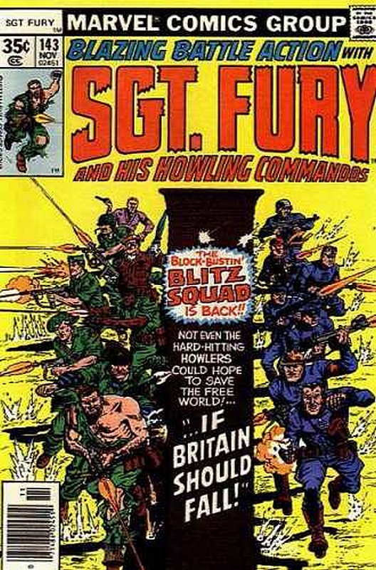 Cover of Sgt. Fury & His Howling Commandos #143. One of 250,000 Vintage American Comics on sale from Krypton!