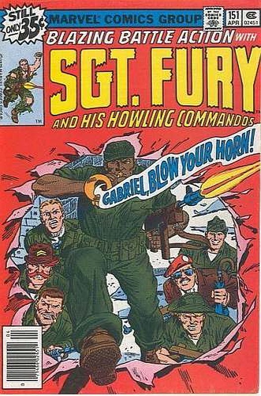 Cover of Sgt. Fury & His Howling Commandos #151. One of 250,000 Vintage American Comics on sale from Krypton!