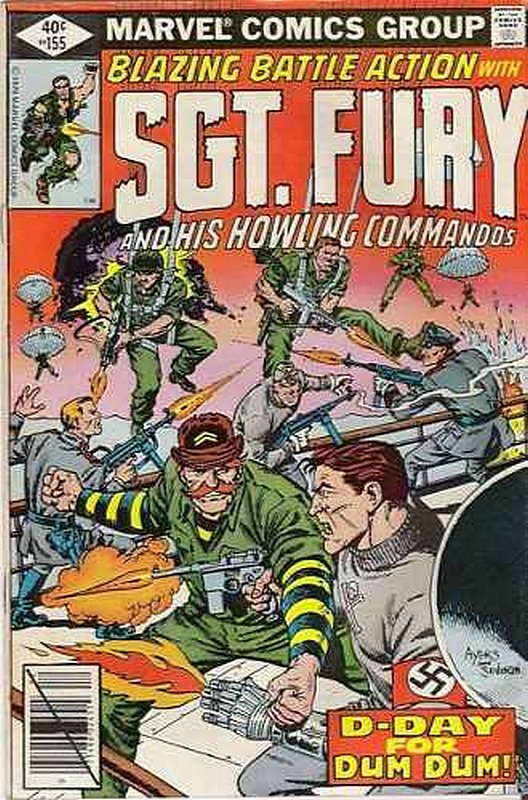 Cover of Sgt. Fury & His Howling Commandos #155. One of 250,000 Vintage American Comics on sale from Krypton!