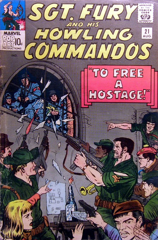 Cover of Sgt. Fury & His Howling Commandos #21. One of 250,000 Vintage American Comics on sale from Krypton!