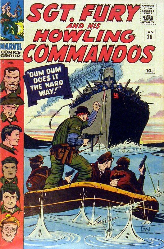 Cover of Sgt. Fury & His Howling Commandos #26. One of 250,000 Vintage American Comics on sale from Krypton!