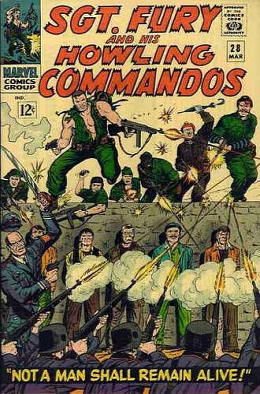 Cover of Sgt. Fury & His Howling Commandos #28. One of 250,000 Vintage American Comics on sale from Krypton!