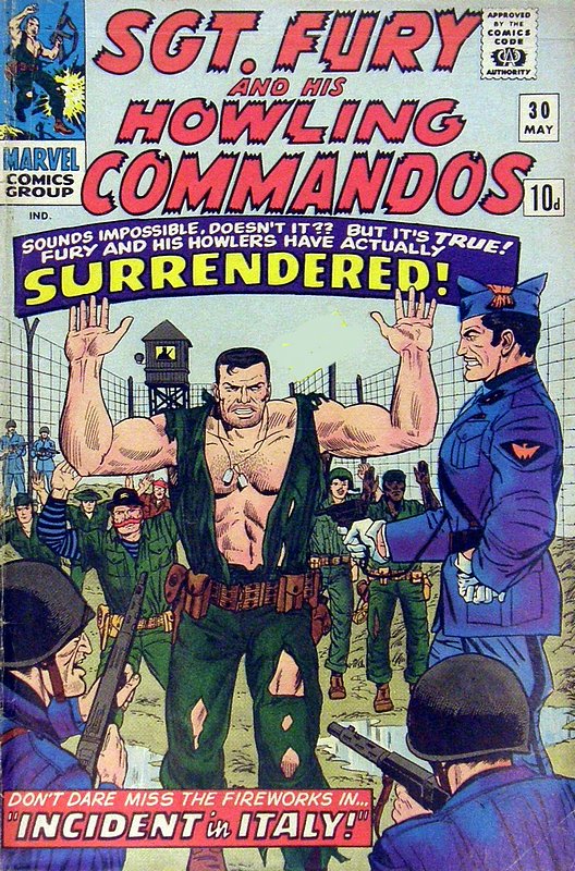 Cover of Sgt. Fury & His Howling Commandos #30. One of 250,000 Vintage American Comics on sale from Krypton!