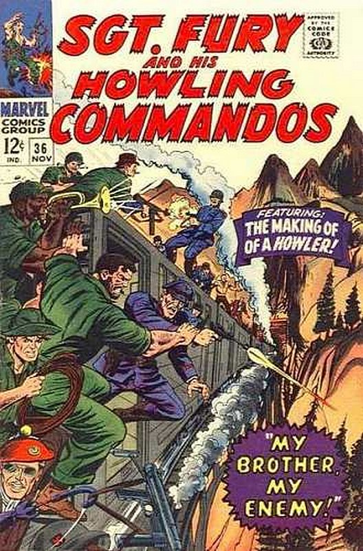 Cover of Sgt. Fury & His Howling Commandos #36. One of 250,000 Vintage American Comics on sale from Krypton!