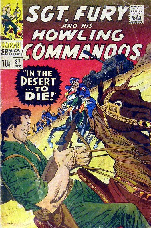 Cover of Sgt. Fury & His Howling Commandos #37. One of 250,000 Vintage American Comics on sale from Krypton!