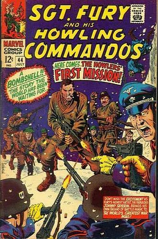 Cover of Sgt. Fury & His Howling Commandos #44. One of 250,000 Vintage American Comics on sale from Krypton!