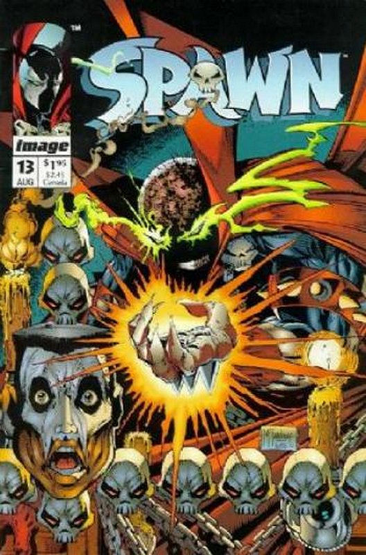 Cover of Spawn #13. One of 250,000 Vintage American Comics on sale from Krypton!