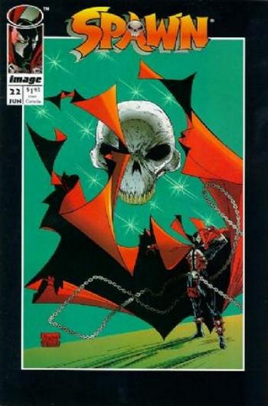 Cover of Spawn #22. One of 250,000 Vintage American Comics on sale from Krypton!