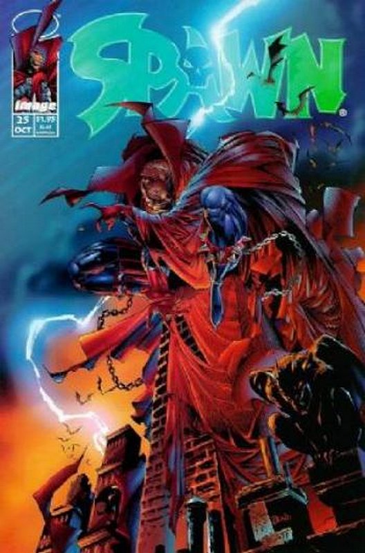 Cover of Spawn #25. One of 250,000 Vintage American Comics on sale from Krypton!